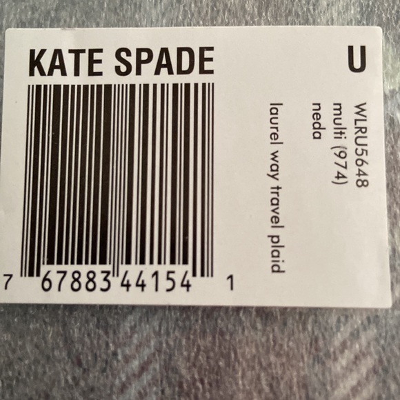 kate spade NY Laurel Travel Plaid Wallet - Picture 6 of 10